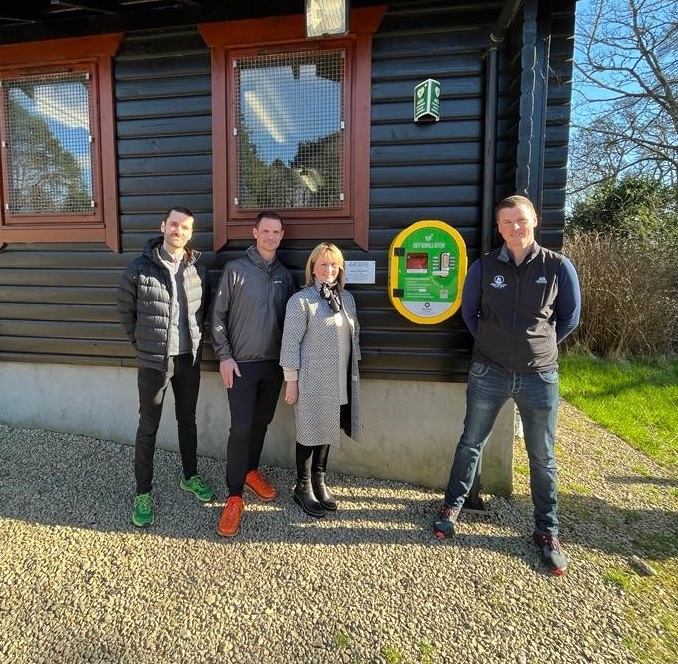 New defibrillator at St John Base St John Scotland
